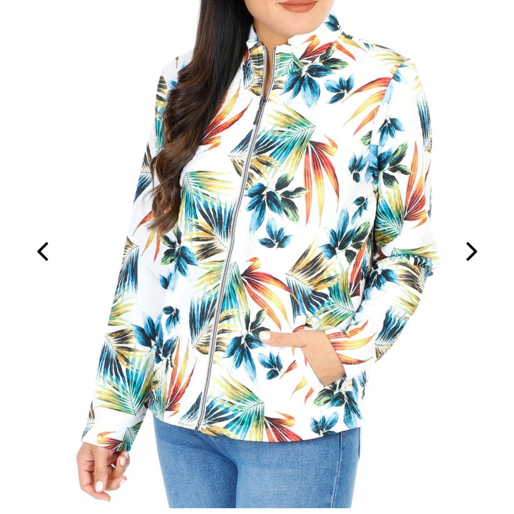 NWT Palm Print Jacket